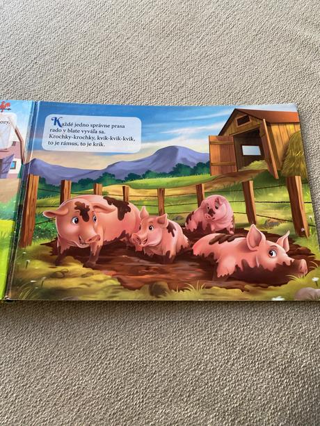 Skladacie leporelo riekanky o zvieratách z farmy, 