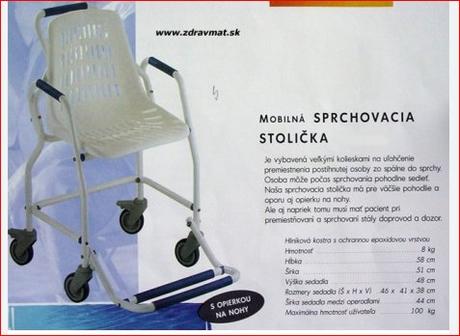 Predám stoličky do sprch aj jednotlivo, 