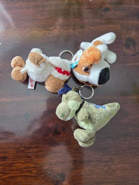 Kľúčniky zvieratká plyš, 
