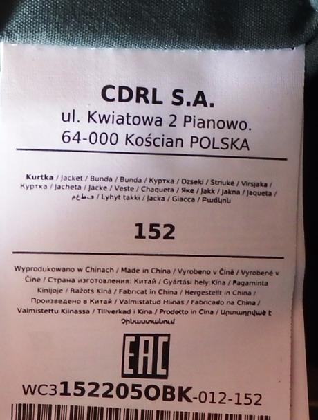 Zelená predĺžená bundička, coccodrillo,34 - s