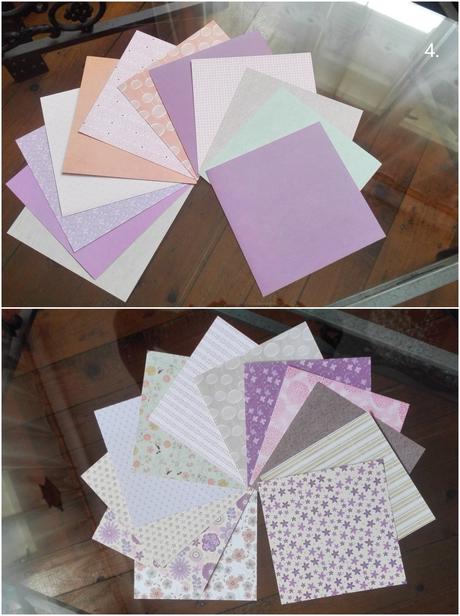 Papiere na scrapbook alebo aj na dekupáž,