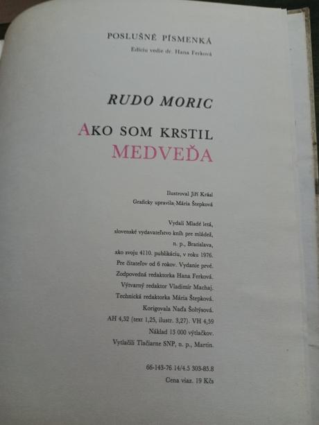 Ako som krstil medveďa, 