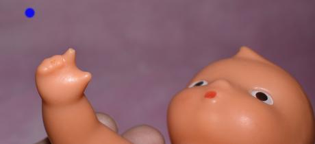 Retro bábika františek gumotex 19 cm, 