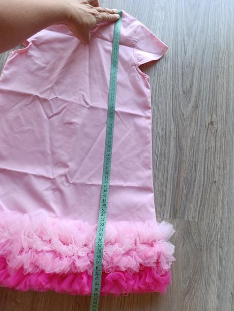 Dievčenské ružové šaty, 128