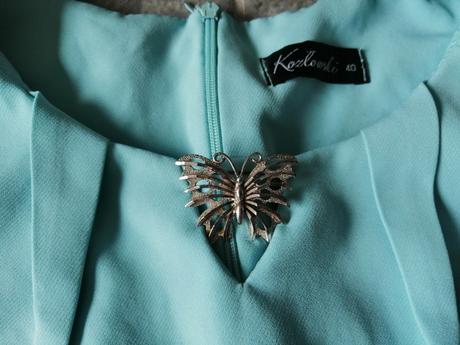 Tyrkysovomodré šaty kozlowski, v40, 40