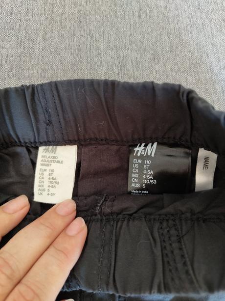 Podšité nohavice, h&m,110