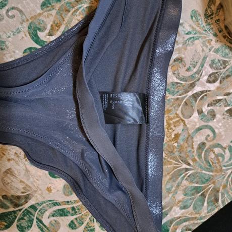 Striebornošedý plavkový spodok, h&m,40