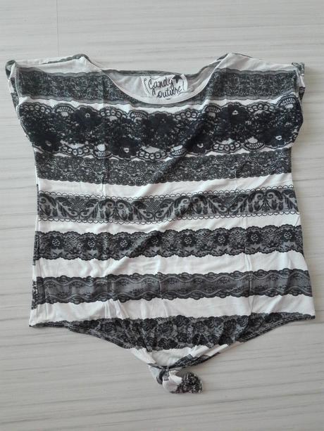 Tricko s cipkou candy couture, 158