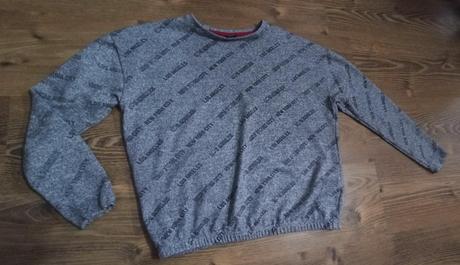 Svetrík sivý, takmer nenosený,158/164, 164