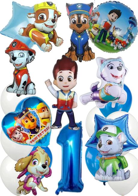 Balóny tlapky/ labková patrola- až 15/16/17/18/19/, 