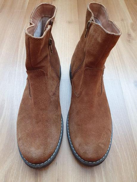 Členkové semišové prechodné topánky č.36, 36