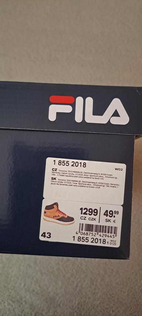 Pánske topánky, fila,43