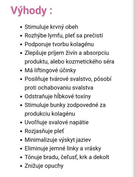 Masážna banka na tvár,