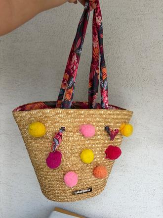 Calzedonia boho velka plazova taska kabela kosik,