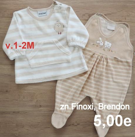 Súprava mikina dupačky zn.brendon,finoxi veĺ.50-56, brendon,50