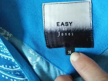 Modré ľahké šaty jones, v36, 36