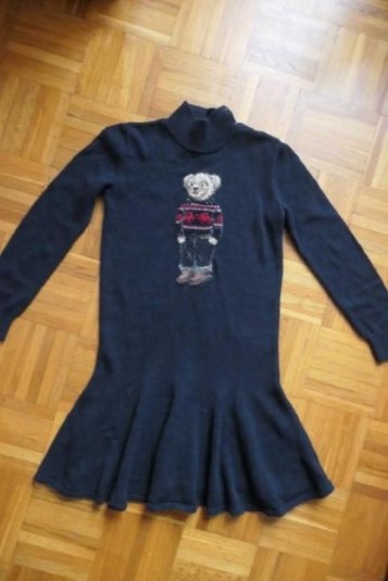 Ralph lauren bear svetrikove saty s medvedom, ralph lauren,164