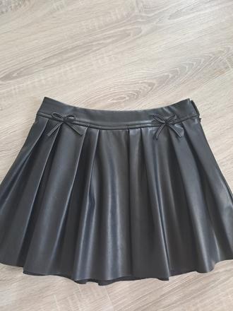 Sukňa koženková, zara,158