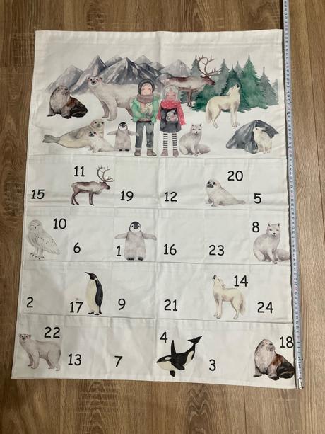 Adventný kalendár látkový, 