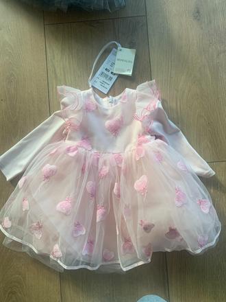 Ružové šaty monalisa 80/86, 80