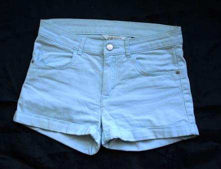 Bledomodré letné kraťasy v 152, h&m,152