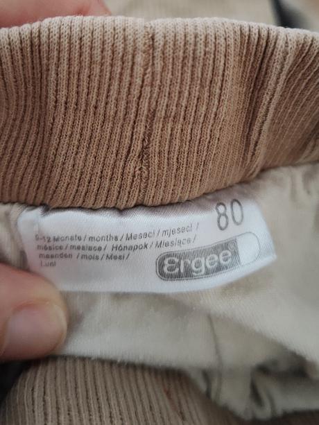 Zateplené nohavice, ergee,80