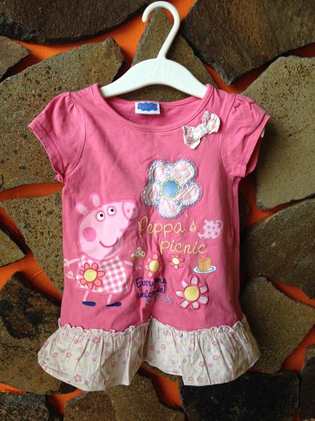 Krásne tunikové/sukničkové tričko peppa p &, george,86