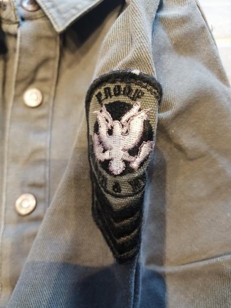 Military khaki košeľa v5-6r.,v.104, 104