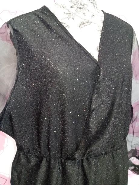 Trblietavé šaty elastické 46-50, xxl