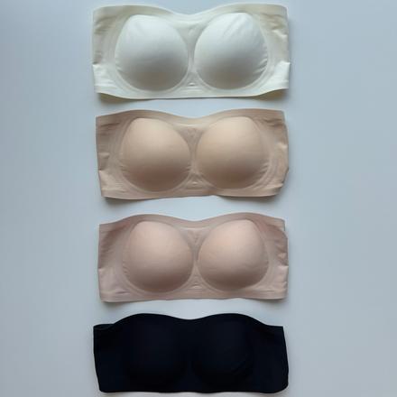 Podprsenka bez ramienok s vypchávkami, l / m / s / xl / xxl