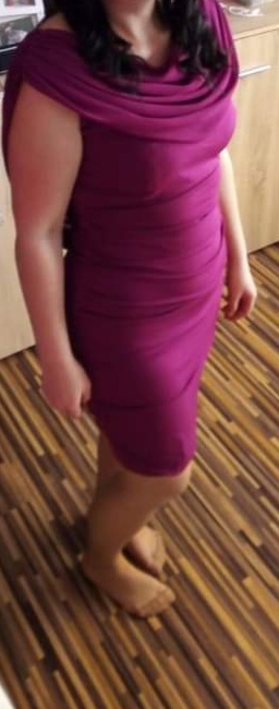 Fialove šaty vel.42, 42