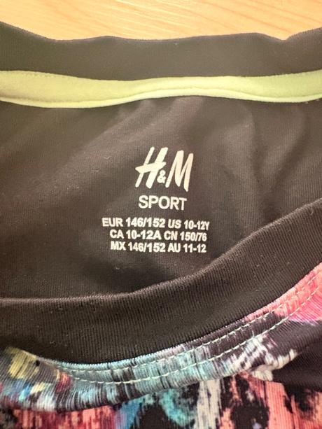 Tričko športové 10-12 rokov, h&m,152