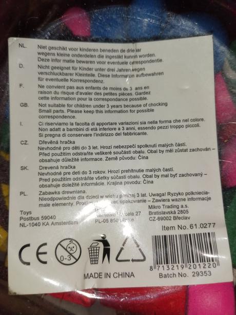 Drevené koráliky a puzzle mlp, 