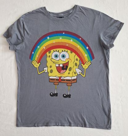 Tričko šedé spongebob, m