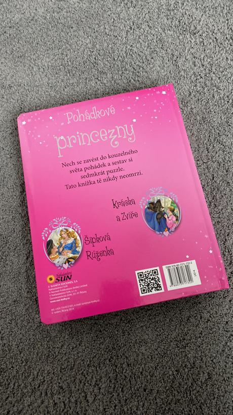Pohadkove princezny kniha s puzzle, 