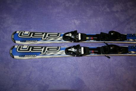 Lyže elan 120 cm s lyžiarkami tecno 38, elan,120-129 cm