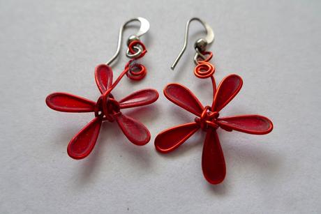 Náušnice červené, 