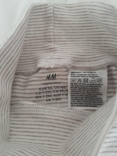 Nohavice h&m, h&m,56