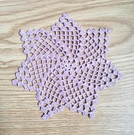 Okrúhla háčkovaná dečka "spiral",