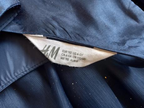 Modré príležitostné šaty h&m, h&m,110