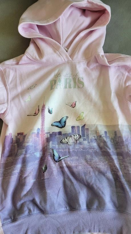 Hm mikina s kapucňou paris - veľ.134/140super stav, h&m,140