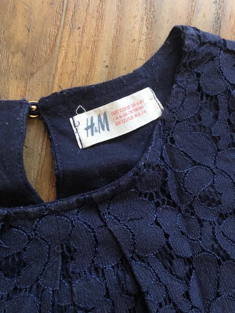 Čipkované šaty h&m, h&m,122