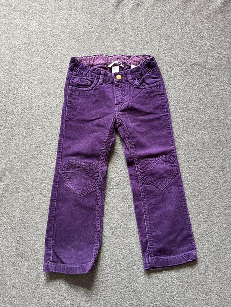 Menčestrové nohavice, h&m,110