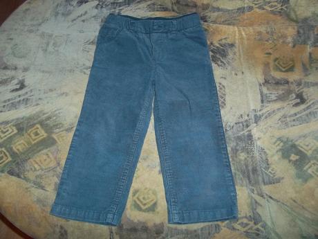 Menčestrové nohavice modré - f&f - 2-3 roky (98), f&f,98