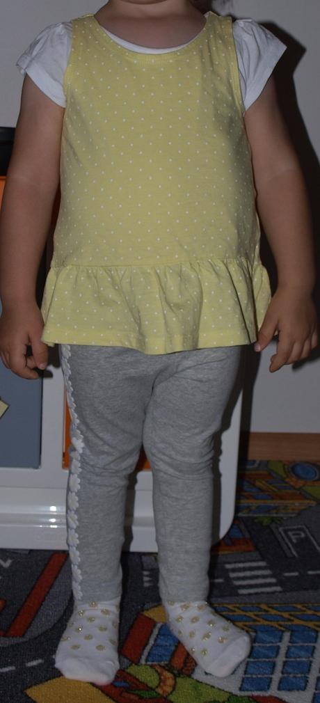 Set-tričko, tunika, legíny  12-24m, 92