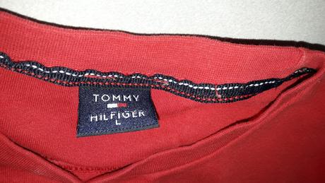 Červený pánsky pulóver tommy hilfiger - l, tommy hilfiger,l