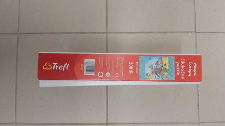 Puzzle edukačné mapa európy 200ks pre deti 7-10r., 