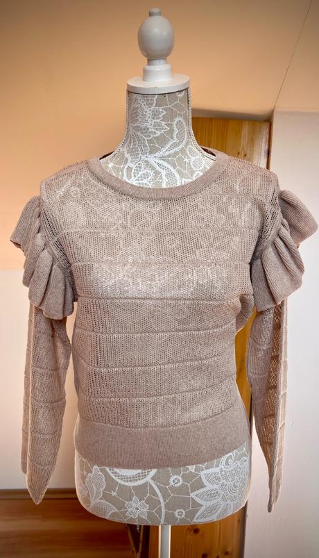 Bledoružový pulóver, mango, s, mango,s