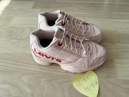 Jemné ružové tenisky levis, levis,31