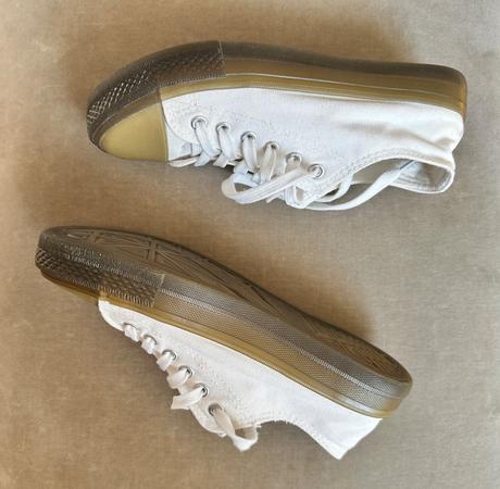 Biele plátené tenisky, 38